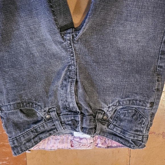 Levi's bootcut jeans denim in a youth girls size 10. Gray heathered EUC - Picture 9 of 13